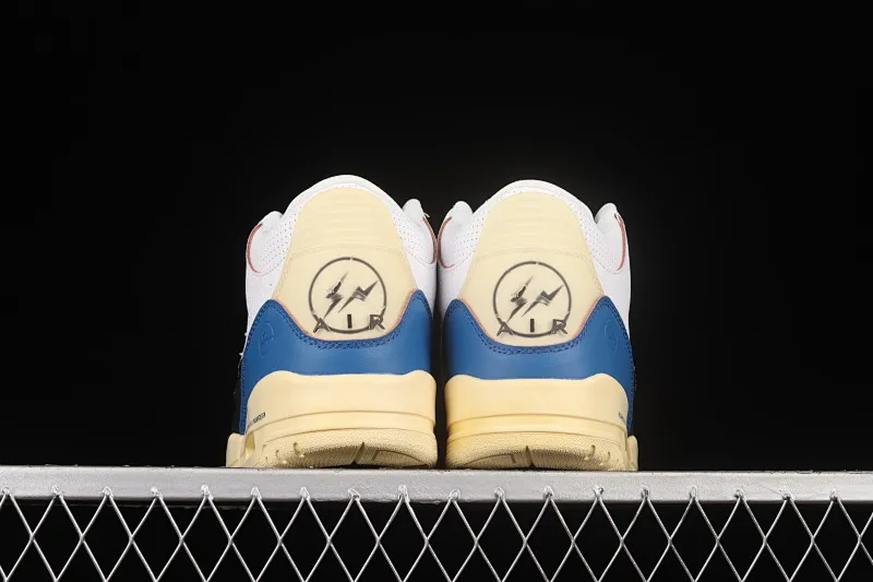 All categories Air Jordan Jordan series basketball shoes Air Jordan 3 Fragment Design x Air Jordan 3 AJ3 Joe 3 Hiroshi Fujiwara white black blue Lightning joint DA3595-100
